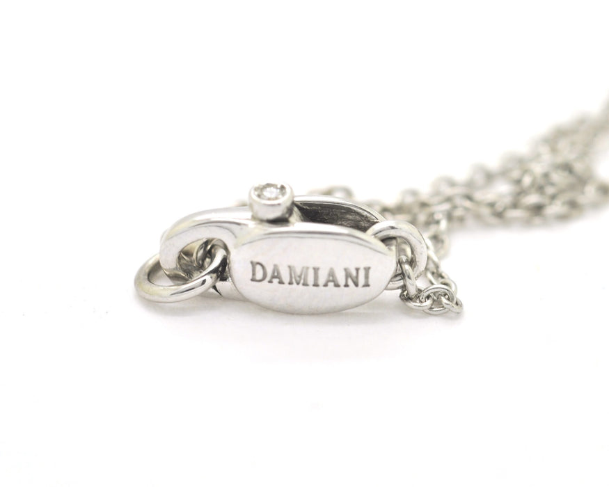 DAMIANI - Collier or blanc diamants