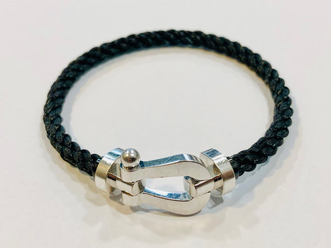 Bracelet FRED - Bracelet Force 10 or blanc et acier 58 Facettes