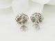 Boucles d'oreilles Puces d'oreilles en or blanc et diamants 58 Facettes 33522