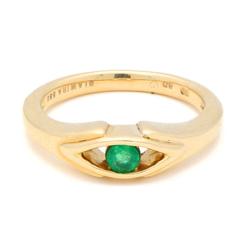 Bague 53 Bague Glamira en or jaune émeraude 58 Facettes 7293E2937EA1432EB2160657120EA0EA