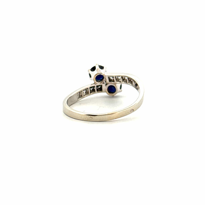 Bague 56 Bague Toi et Moi or blanc saphirs et diamants 58 Facettes 63-GS29236-06