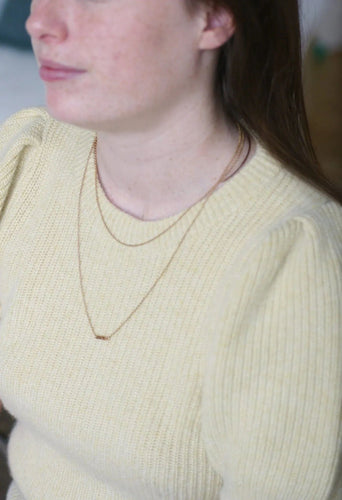 Collier Sautoir fin en or jaune 58 Facettes