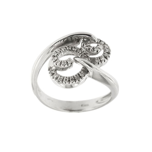 Bague Bague spirale avec diamants 58 Facettes 16182
