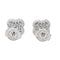 Boucles d'oreilles Van Cleef & Arpels Boucles d'oreilles Puces Sweet Alhambra Or blanc Diamant 58 Facettes 4160007RV