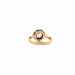 Ring 50 Solitaire Yellow Gold Platinum Diamond 58 Facettes 35-GS30999