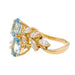 Bague 52 Bague Or jaune Aigue Marine 58 Facettes 2473924CN