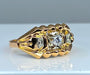 Ring 54 Yellow gold and diamond ring 58 Facettes AB311
