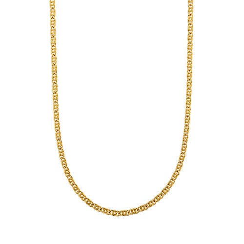 Collier Collier en or jaune maille œil de tigre 58 Facettes 33121