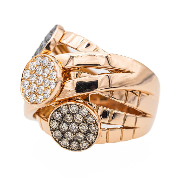 Bague 55 Bague Trilogie Or rose Diamant 58 Facettes 3282598CN