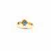 Ring 52 Solitaire ring yellow gold Sapphire 58 Facettes 35-GS29558