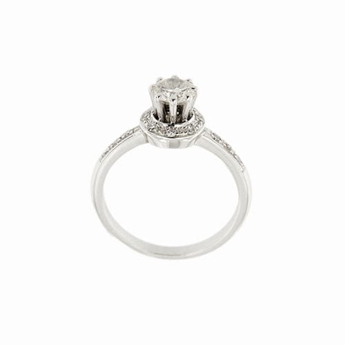 Bague 55 Bague solitaire avec diamants 0,84 ct 58 Facettes 36977