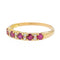 Bague 59 Bague Demi alliance Or jaune Rubis 58 Facettes 3090579CN