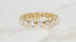 Bague 51 Alliance américaine en or jaune et diamants 2,40cts 58 Facettes 31354