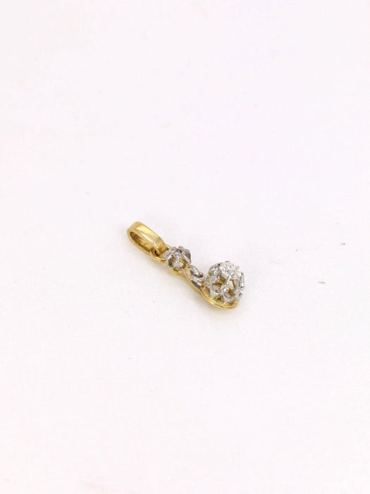 Pendentif ancien diamant 0,15 carat