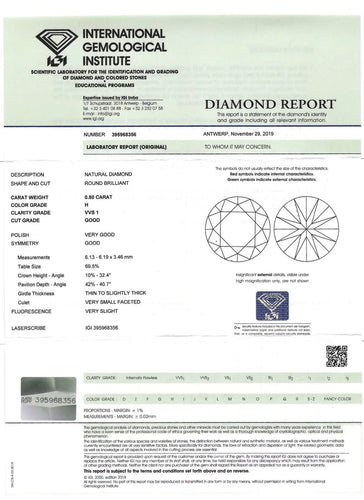 Bague Bague solitaire 0,80 Ct 58 Facettes