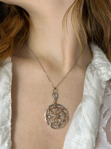 Pendentif Raro Pendente con Diamanti, fine XIX secolo 58 Facettes