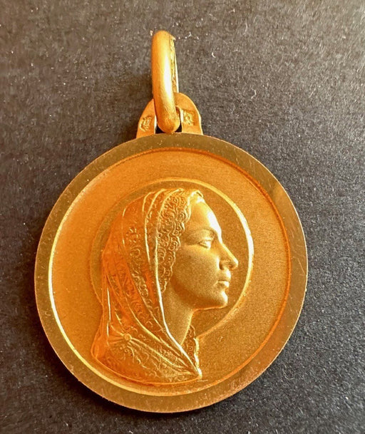 Gold Virgin Medal Pendant 58 Facettes