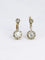 Boucles d'oreilles Dormeuses or diamants coussin taille ancienne 1,1 ct 58 Facettes J272