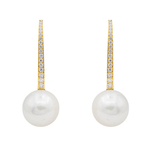 Boucles d'oreilles Boucles d'oreilles Or jaune Perle de culture 58 Facettes 3230368CN