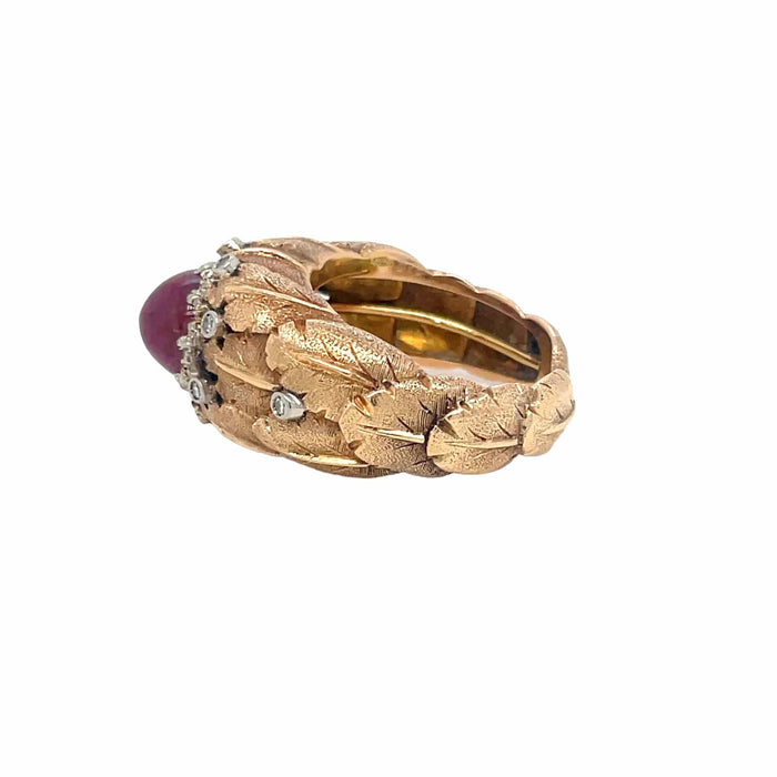 Bague 55 Bague en or et diamants rubis Mario Buccellati 58 Facettes