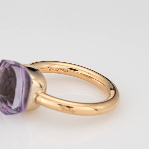 Bague 52 POMELLATO - Bague NUDO classique en or jaune et améthyste 58 Facettes G14032