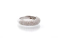 Bague 54 Bague jonc or blanc diamants 58 Facettes 25774-dv