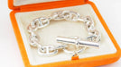 Bracelet Hermès - Bracelet Vintage Chaîne d'Ancre Argent 58 Facettes 33041