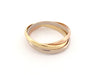 Bague 69 bague CARTIER trinity pm 3 ors or jaune gris rose 58 Facettes 262045