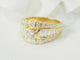 Bague 59 Bague solitaire en or jaune et diamants 58 Facettes 33468