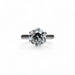 Ring 53 Solitaire ring white gold diamond 2,40 carats 58 Facettes