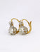 Boucles d'oreilles Dormeuses anciennes or diamants taille ancienne 2,2 ct 58 Facettes J327