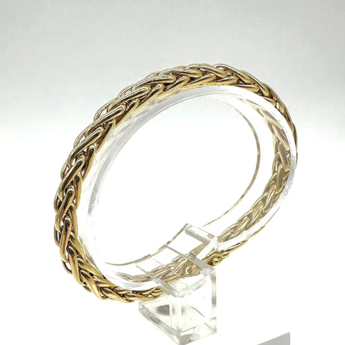 Bracelet Bracelet massif maille palmier or jaune 58 Facettes Z1351580