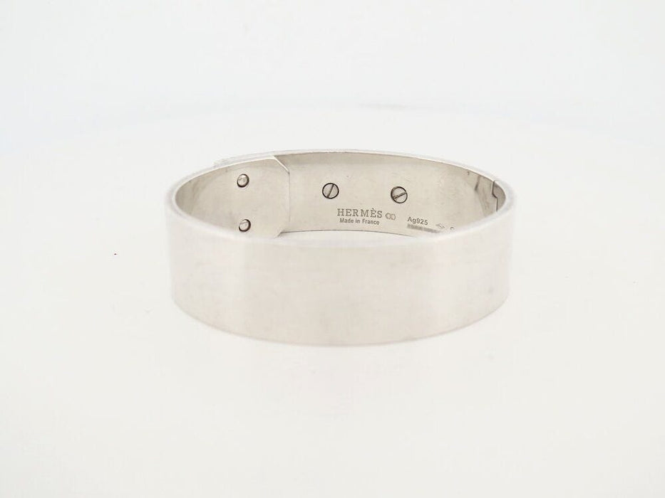 Bracelet bracelet HERMES collier de chien medor 17 argent massif 58 Facettes 263351