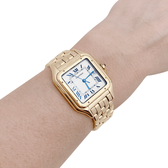 Montre Montre Cartier ,"Panthère", or jaune. 58 Facettes 34111