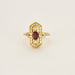 Bague 54 Bague or jaune, rubis et diamants 58 Facettes 240259