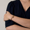 Bracelet Bracelet ancien style jonc en or jaune et diamants 58 Facettes