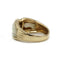 Bague 52 Bague jonc or jaune 750 Crystal de roche et diamants 58 Facettes SA005
