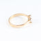 Bague Bague en or rose sertie de diamants taille marquise et princesse 58 Facettes 131455A