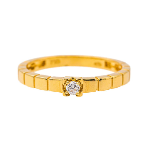 Bague 53 Bague  Solitaire  Or jaune Diamant 58 Facettes 4342803RV