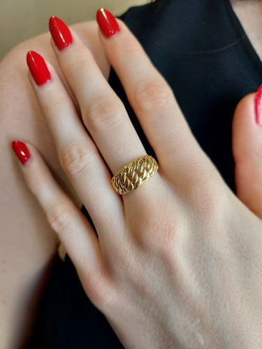 Bague 55 BAGUE MAILLE AMÉRICAINE 58 Facettes 086571