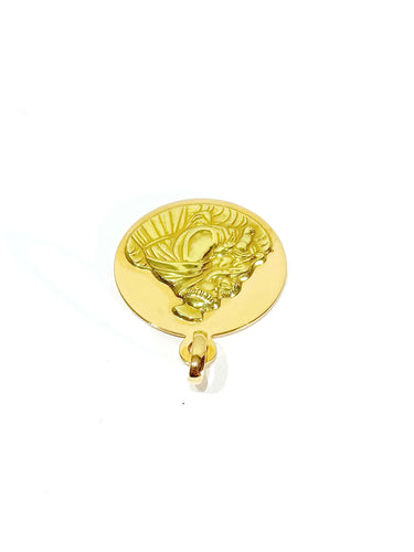 Pendentif Médaille Saint Antoine or rose et or jaune 58 Facettes