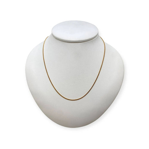 Collier Chaîne maille gourmette 50 cm en or jaune 750 58 Facettes 330089854