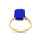 Bague 53 Bague or jaune lapis lazuli 58 Facettes