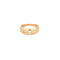 Bague 51.5 Bague Jonc or rose, Trilogie Diamants 58 Facettes