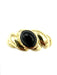 Bague VAN CLEEF & ARPELS. Bague vintage or jaune 18K et onyx 58 Facettes