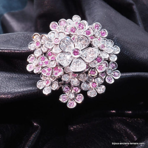 Bague Bague joaillerie saphir rose - ref 4402 58 Facettes 4402