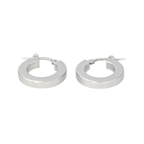 Boucles d'oreilles Boucles d'oreilles Créoles  Or blanc 58 Facettes 4599589CN