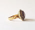 Bague 56 Bague ancienne or jaune 18k - Améthyste et Perles 58 Facettes