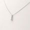 Collier Collier en or blanc serti d'un diamant de 0.15 carat 58 Facettes