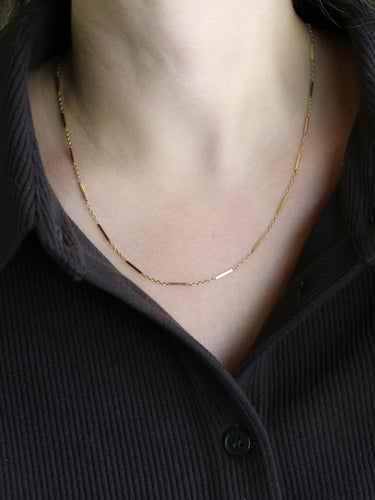 Collier Chaine vintage or jaune batons 58 Facettes 1219.5